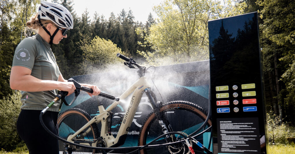 Bike wash: A highlight at bike fairs and sporting events